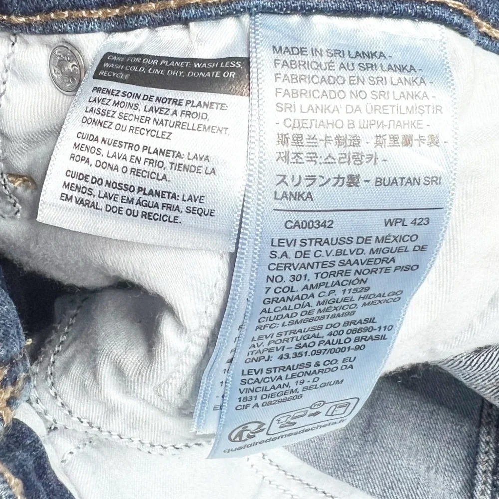 NWT Levi's Women's 721 High Rise Skinny Jeans Blue Stretch‎ Denim Size 28